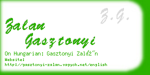 zalan gasztonyi business card